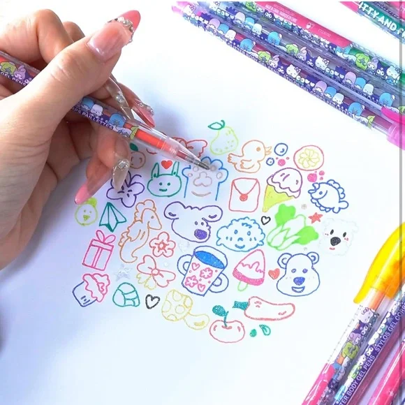 Sanrio HelloKitty and Friends 16 piece Glitter Body Gel Pens - Picture 7 of 9